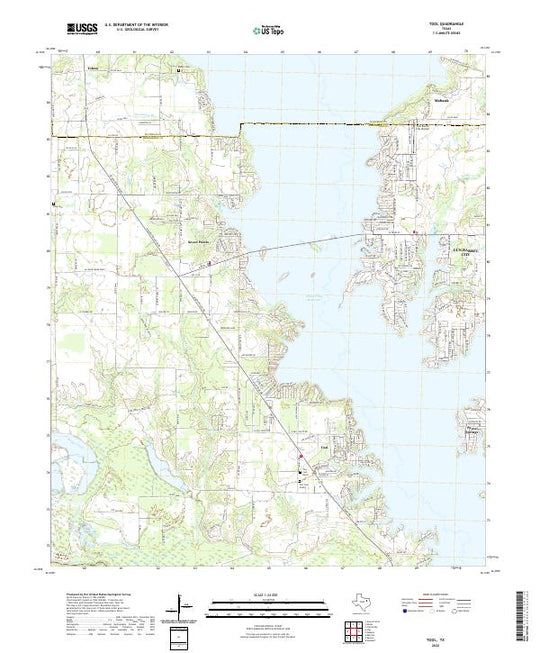US Topo 7.5-minute map for Tool TX – American Map Store