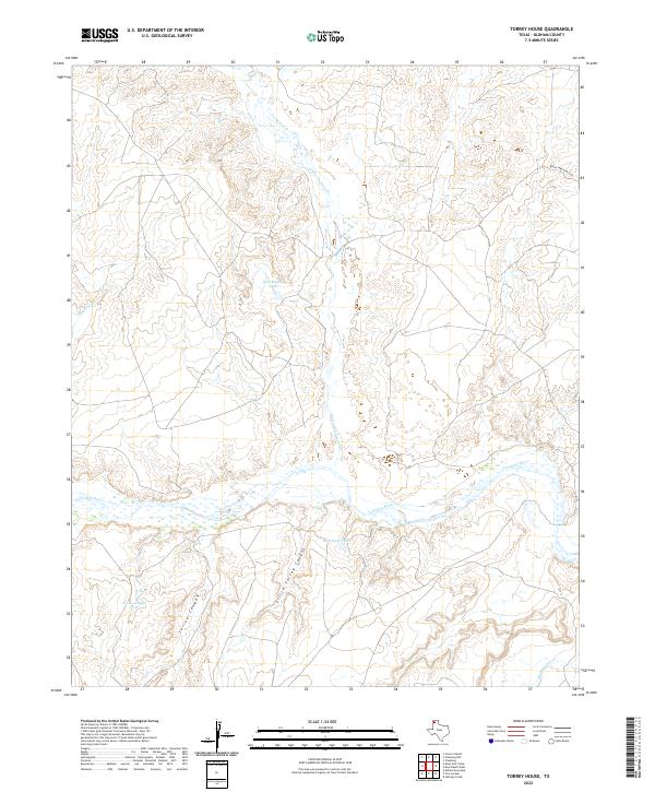 US Topo 7.5-minute map for Torrey House TX