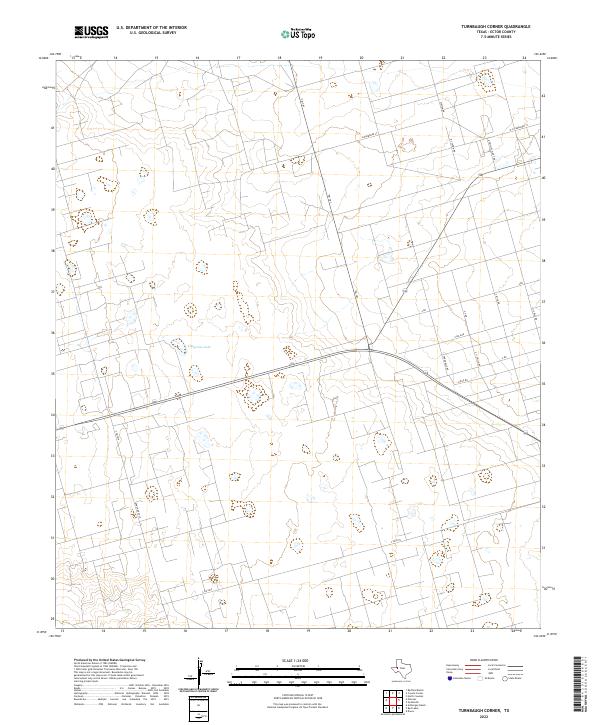 US Topo 7.5-minute map for Turnbaugh Corner TX