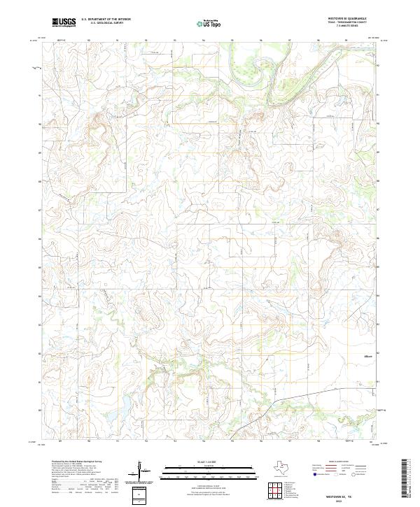 US Topo 7.5-minute map for Westover SE TX