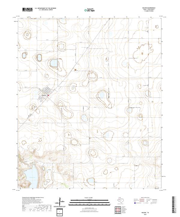 US Topo 7.5-minute map for Wilson TX