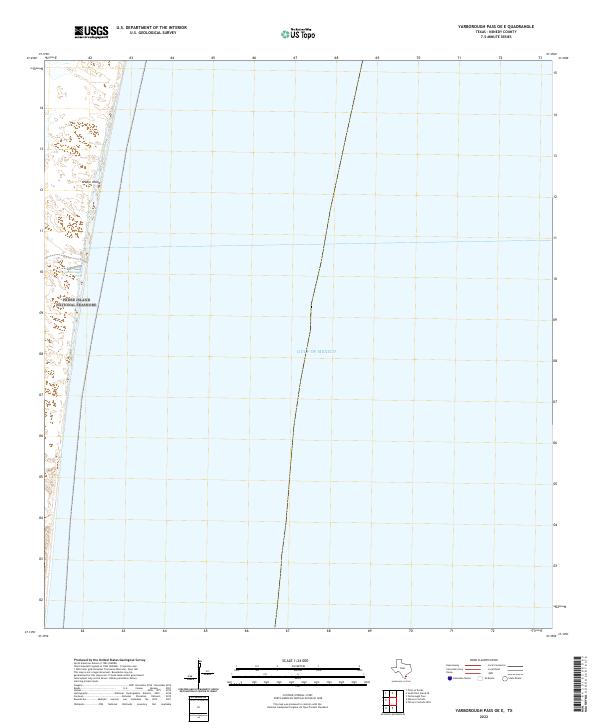 US Topo 7.5-minute map for Yarborough Pass OE E TX