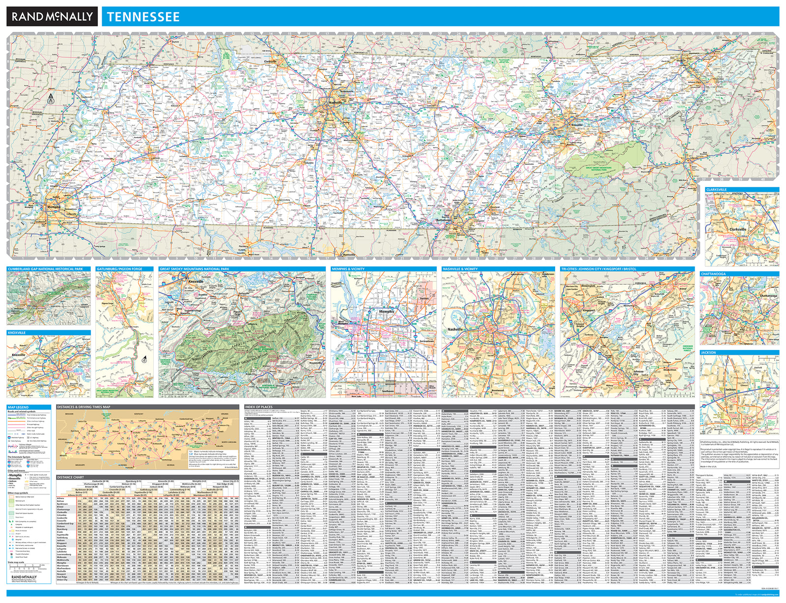Tennessee by Rand Mcnally