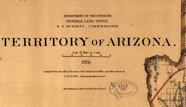 Territory of Arizona, 1876