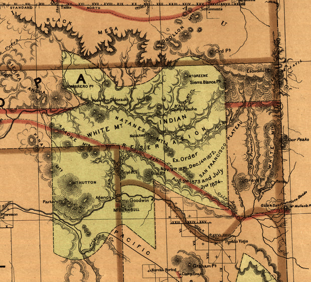 Territory of Arizona, 1876