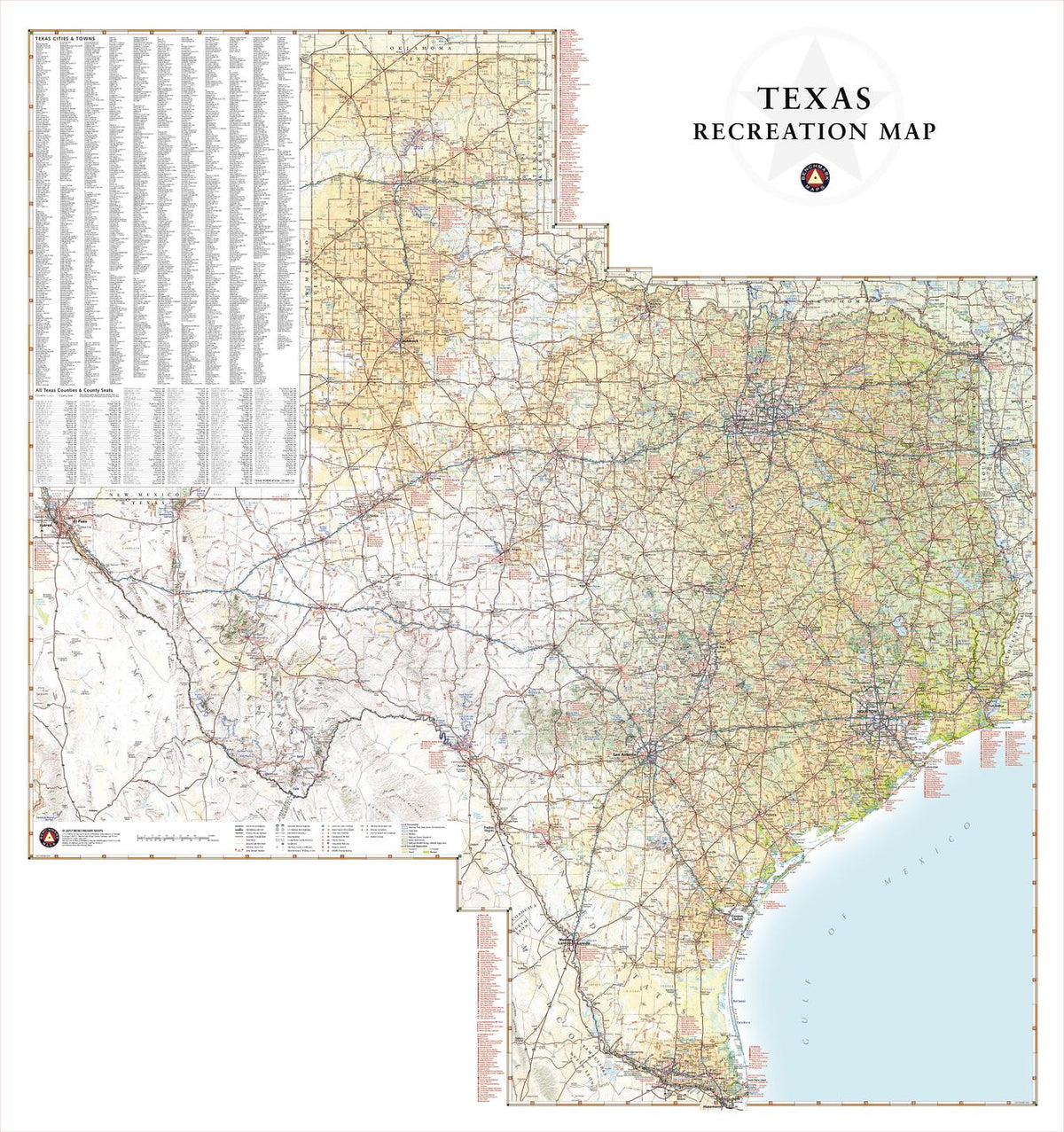 Texas Maps – American Map Store