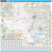 Texas Wall Map by Rand McNally