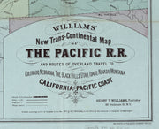 Transcontinental Map of the Pacific Railroad, 1877