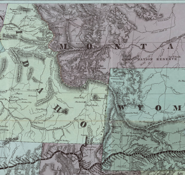 Transcontinental Map of the Pacific Railroad, 1877