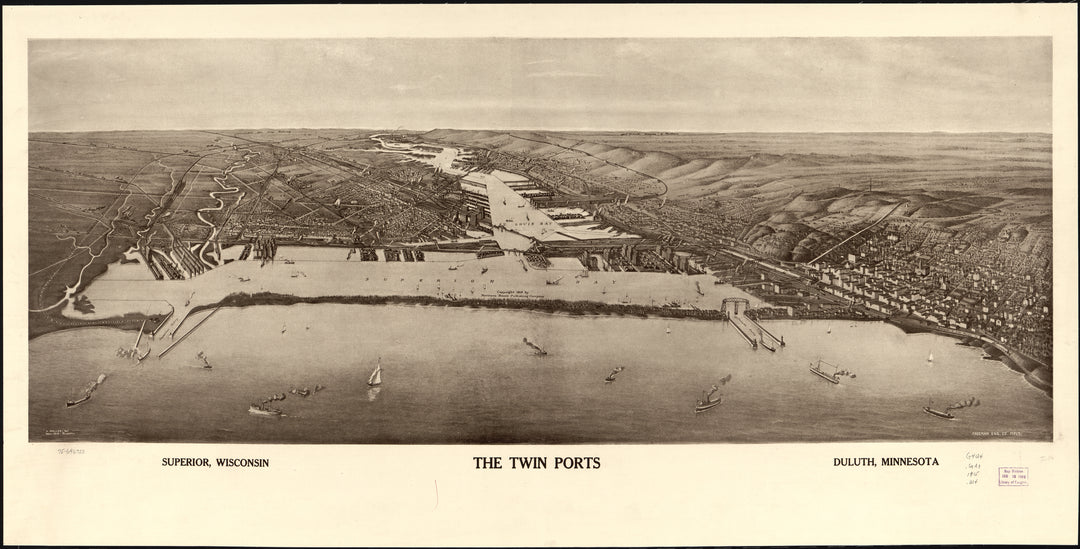 The Twin Ports - Superior, Wisconsin and Duluth, Minnesota, 1915
