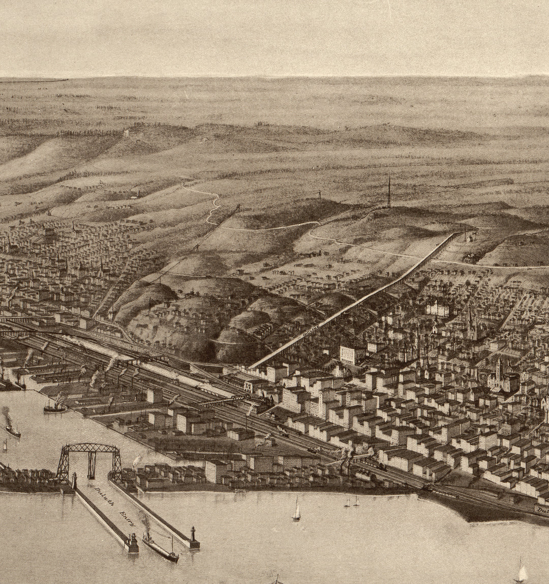 The Twin Ports - Superior, Wisconsin and Duluth, Minnesota, 1915