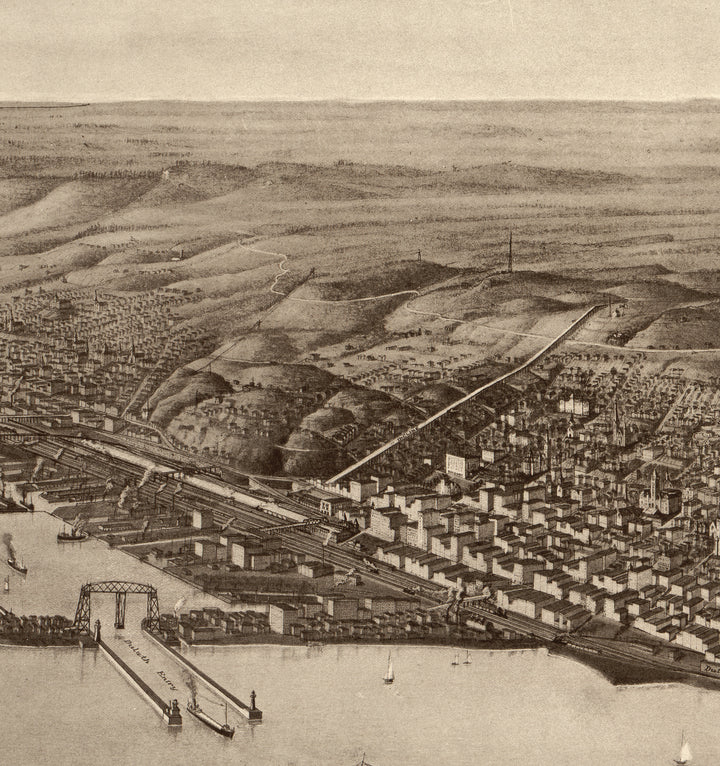 The Twin Ports - Superior, Wisconsin and Duluth, Minnesota, 1915
