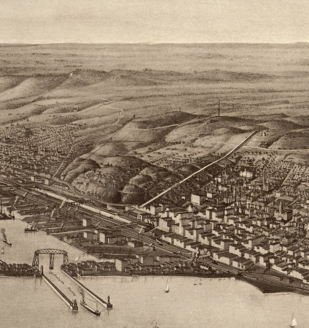 The Twin Ports - Superior, Wisconsin and Duluth, Minnesota, 1915