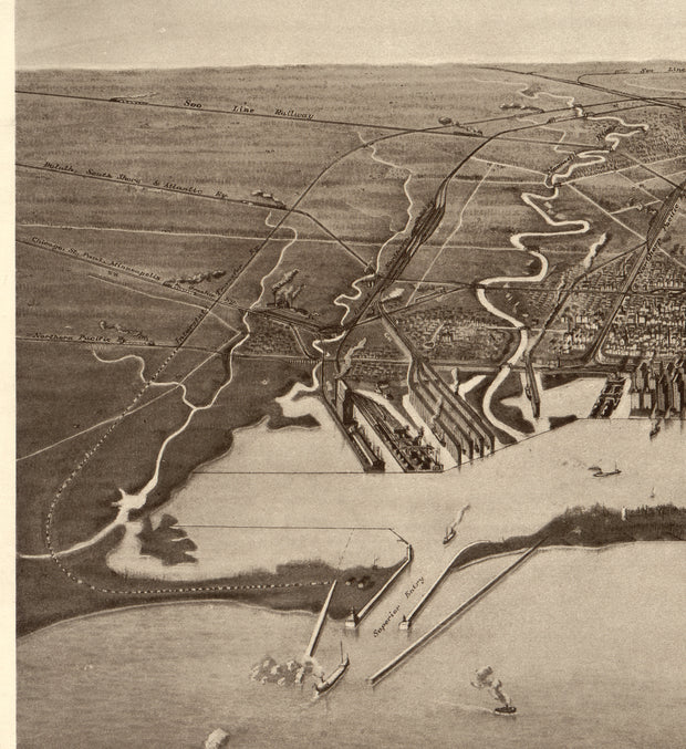 The Twin Ports - Superior, Wisconsin and Duluth, Minnesota, 1915