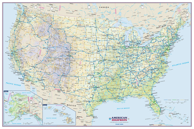 USA Highway Map