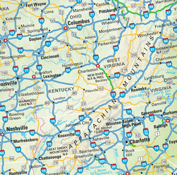 USA Highway Map – American Map Store