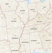 USA Map with County Names