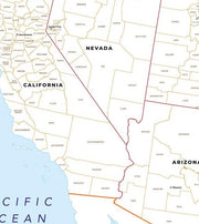 USA Map with County Names