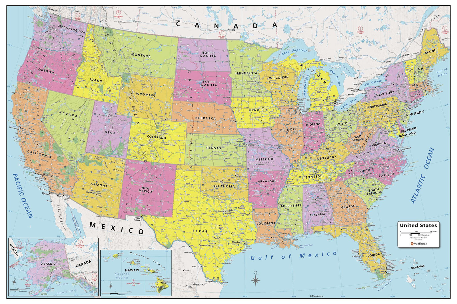USA Political Map
