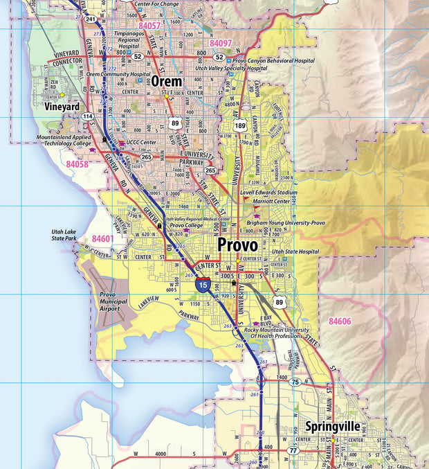 Greater Salt Lake City Metro Area Wall Map – American Map Store