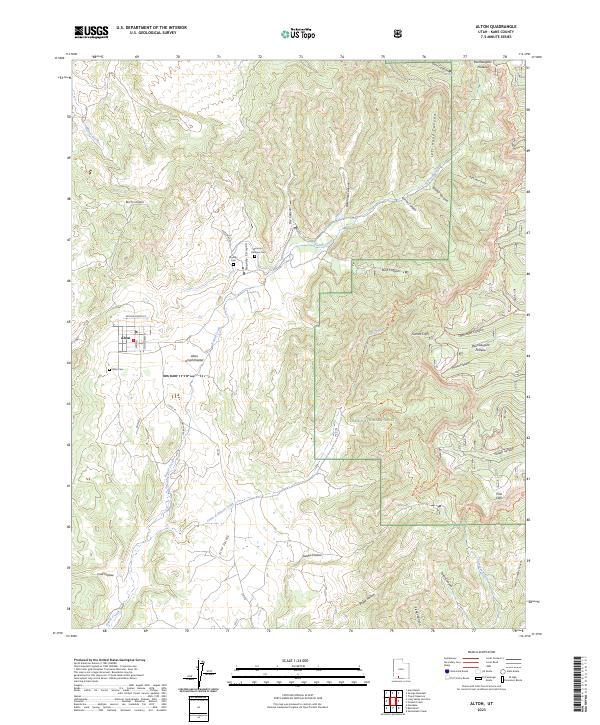 US Topo 7.5-minute map for Alton UT