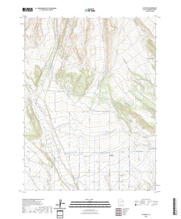 US Topo 7.5-minute map for Altonah UT