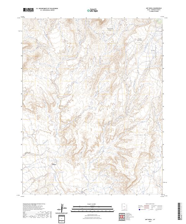 US Topo 7.5-minute map for Ant Knoll UT