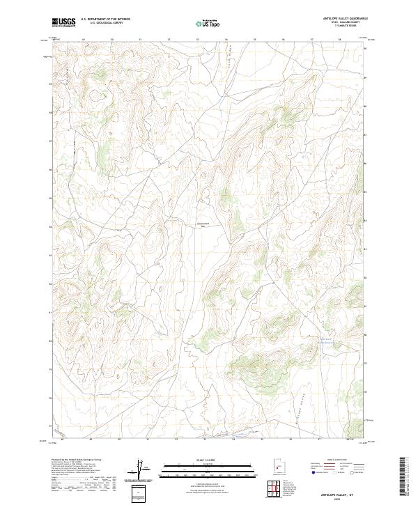 US Topo 7.5-minute map for Antelope Valley UT