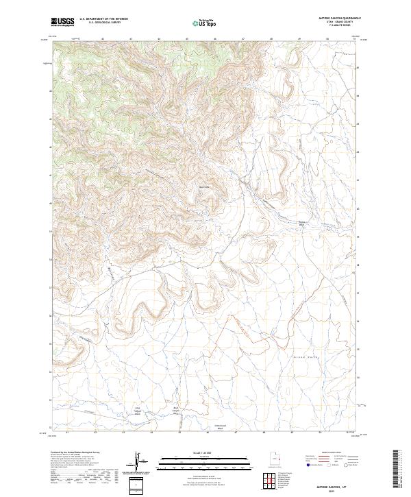 US Topo 7.5-minute map for Antone Canyon UT