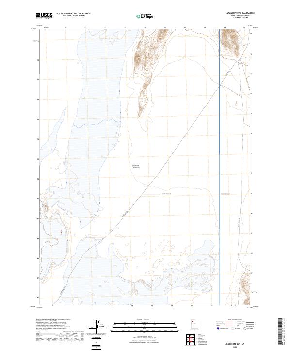 US Topo 7.5-minute map for Aragonite SW UT