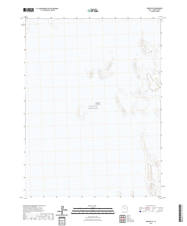 US Topo 7.5-minute map for Arinosa SE UT