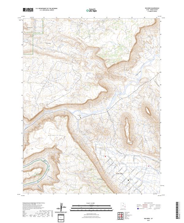 US Topo 7.5-minute map for Big Bend UT