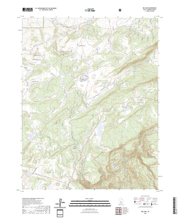 US Topo 7.5-minute map for Big Lake UT