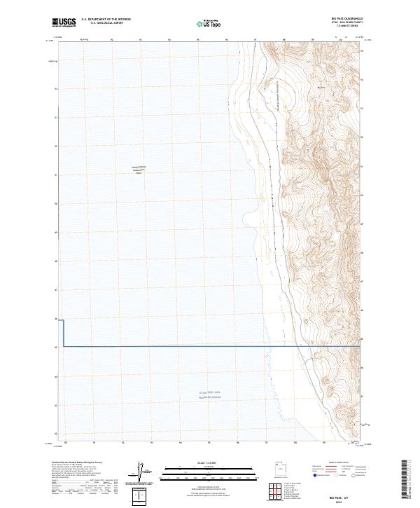 US Topo 7.5-minute map for Big Pass UT