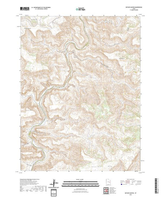 US Topo 7.5-minute map for Butler Canyon UT – American Map Store