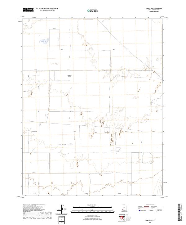 US Topo 7.5-minute map for Clark Farm UT