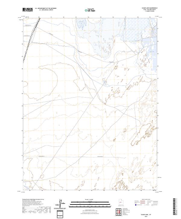 US Topo 7.5-minute map for Clear Lake UT