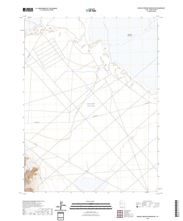 US Topo 7.5-minute map for Dugway Proving Ground NW UT