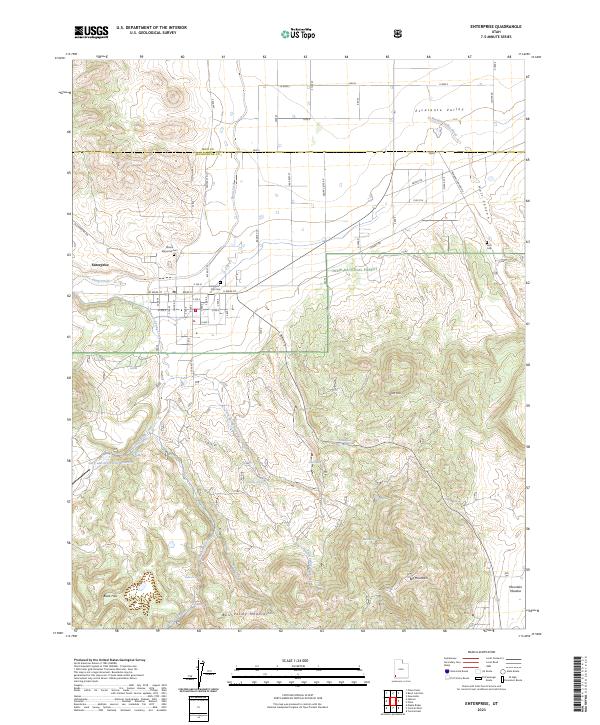 US Topo 7.5-minute map for Enterprise UT