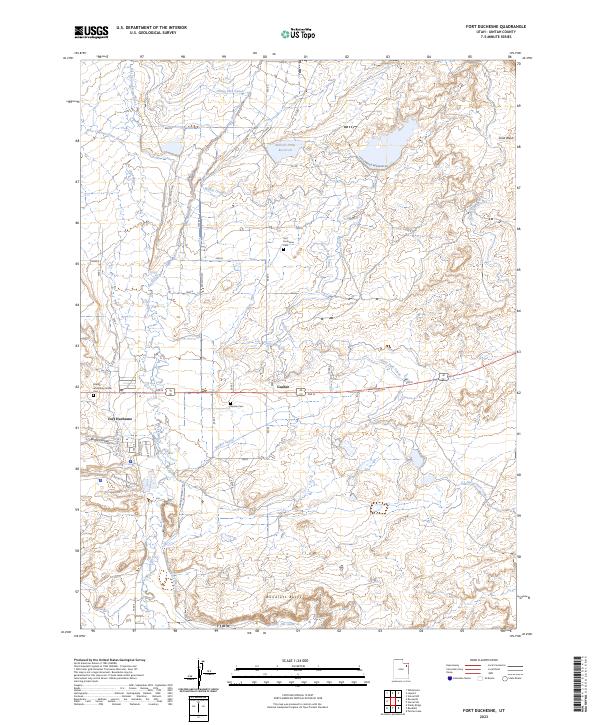 US Topo 7.5-minute map for Fort Duchesne UT – American Map Store