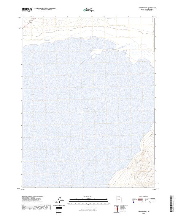 US Topo 7.5-minute map for Long Ridge SE UT