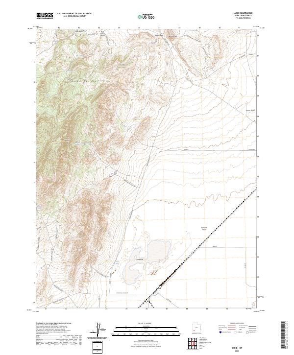 US Topo 7.5-minute map for Lund UT
