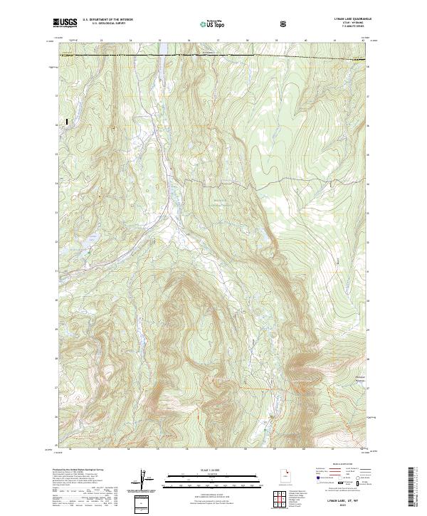 US Topo 7.5-minute map for Lyman Lake UTWY