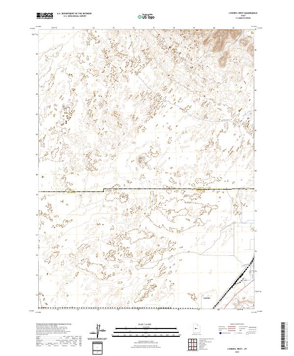US Topo 7.5-minute map for Lynndyl West UT