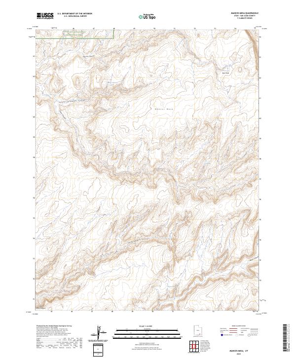 US Topo 7.5-minute map for Mancos Mesa UT