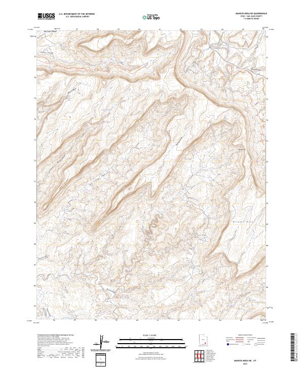 US Topo 7.5-minute map for Mancos Mesa NE UT