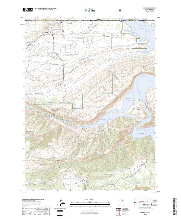 US Topo 7.5-minute map for Manila UTWY