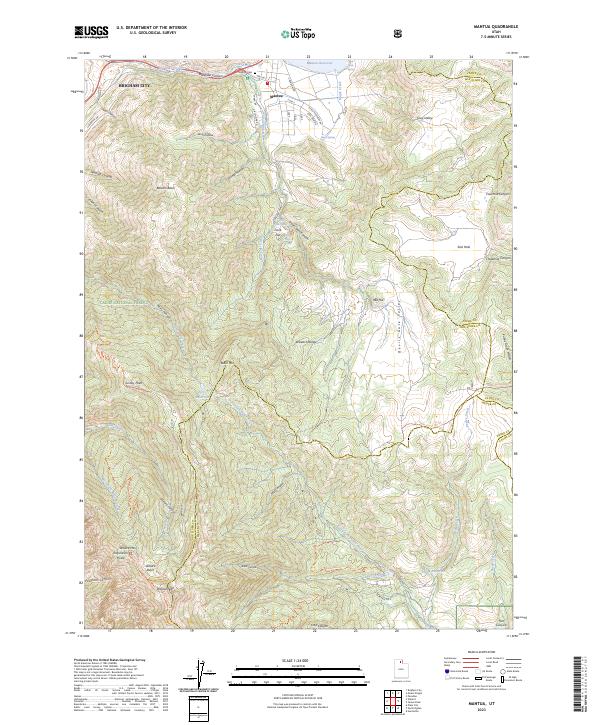 US Topo 7.5-minute map for Mantua UT