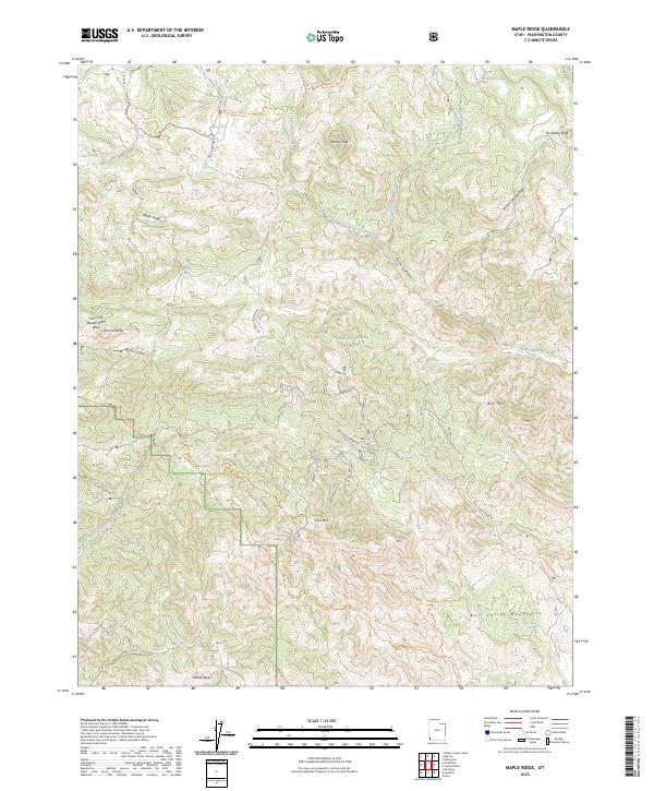 US Topo 7.5-minute map for Maple Ridge UT