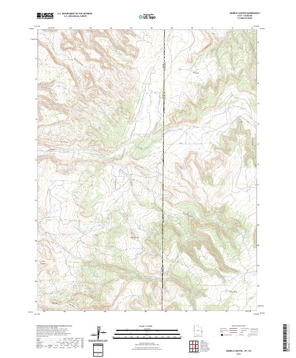 US Topo 7.5-minute map for Marble Canyon UTCO